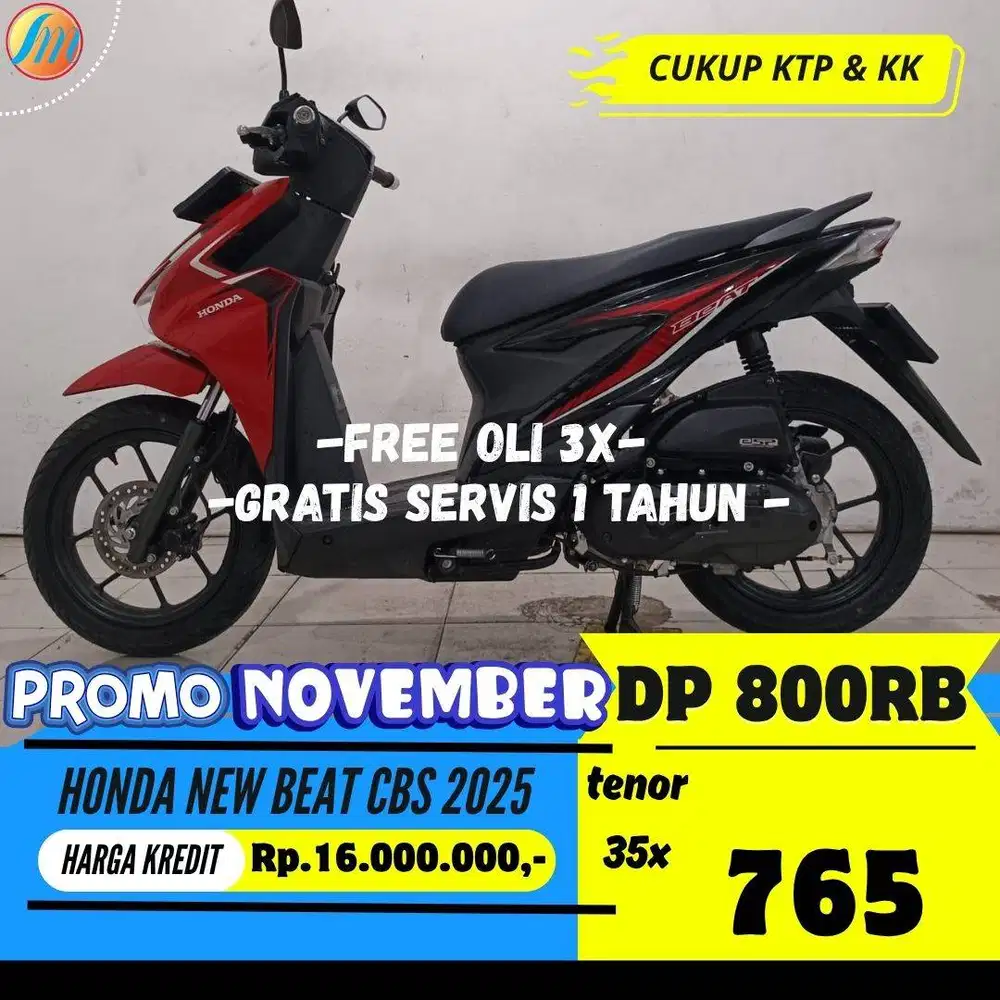 HONDA NEW BEAT CBS 2025 KREDIT DP 800RIBU ANGSURAN SANGAT RINGAN