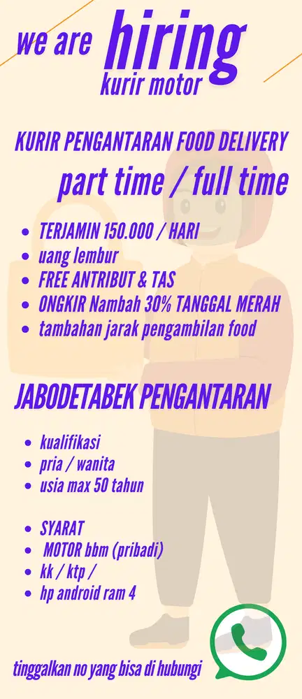 Lowongan Kurir Chinese Food