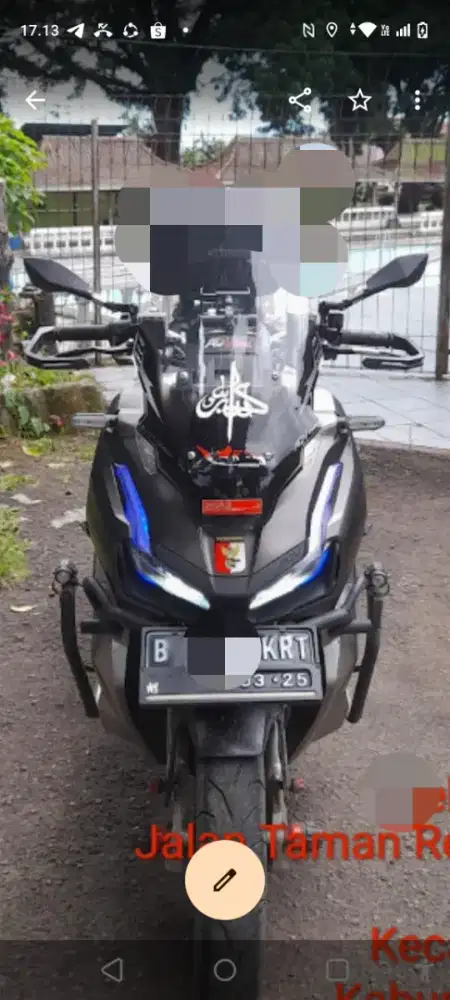 Honda adv150 warna abu-abu