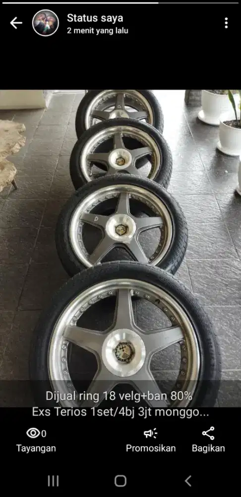 Velg + ban ring 18 5hole