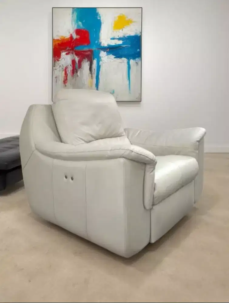 Sofa reclining electric kulit import Cellini
