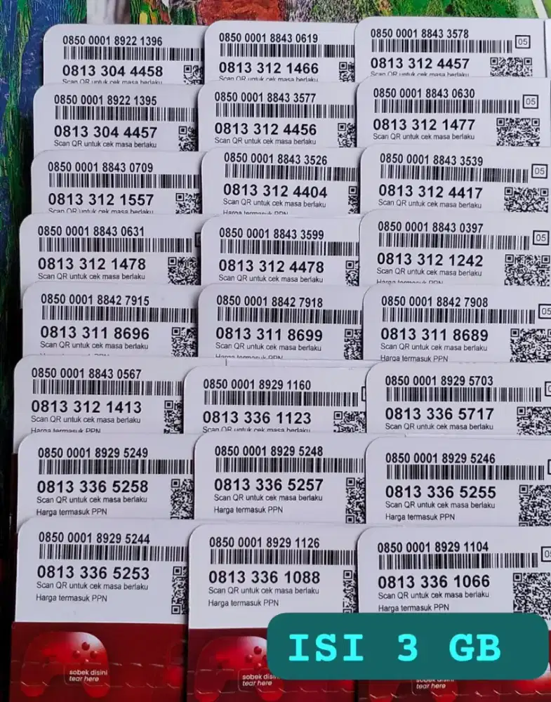 NOMOR CANTIK SIMPATI 11 DIGIT ISI 3 GB NASIONAL BERLAKU SATU BULAN.