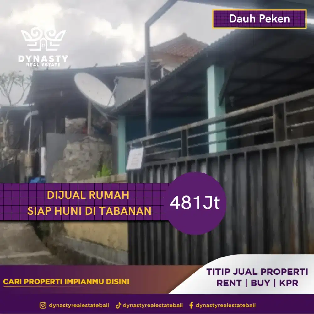 Rumah hitungan tanah saja di tabanan