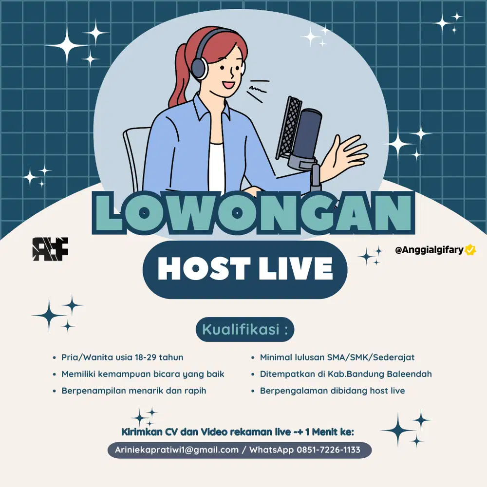 DICARI HOST LIVE SHOPEE & TIKTOK - ELECTRONIC