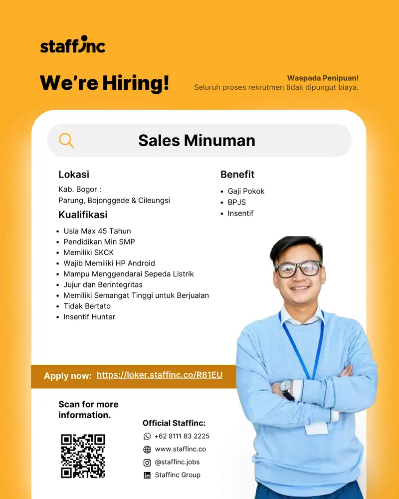 Sales Minuman Haus (Bogor - Depok - Jakarta)
