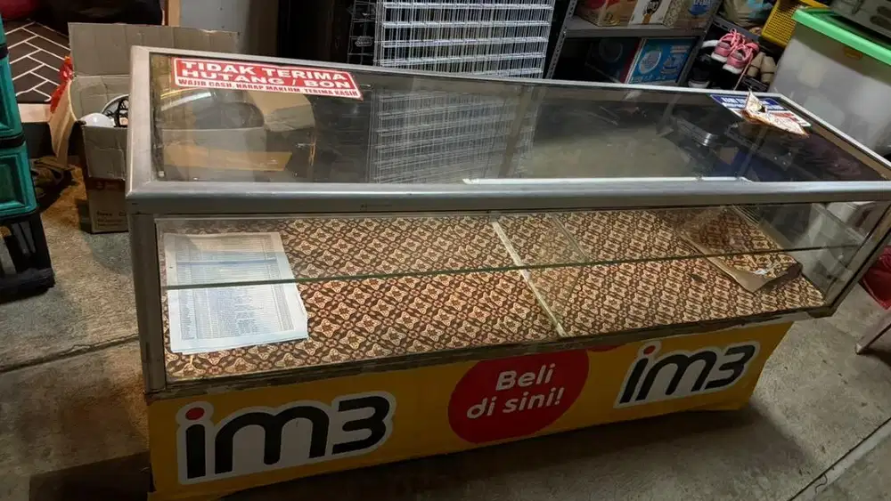 Etalase Konter P 150cm x L 50cm