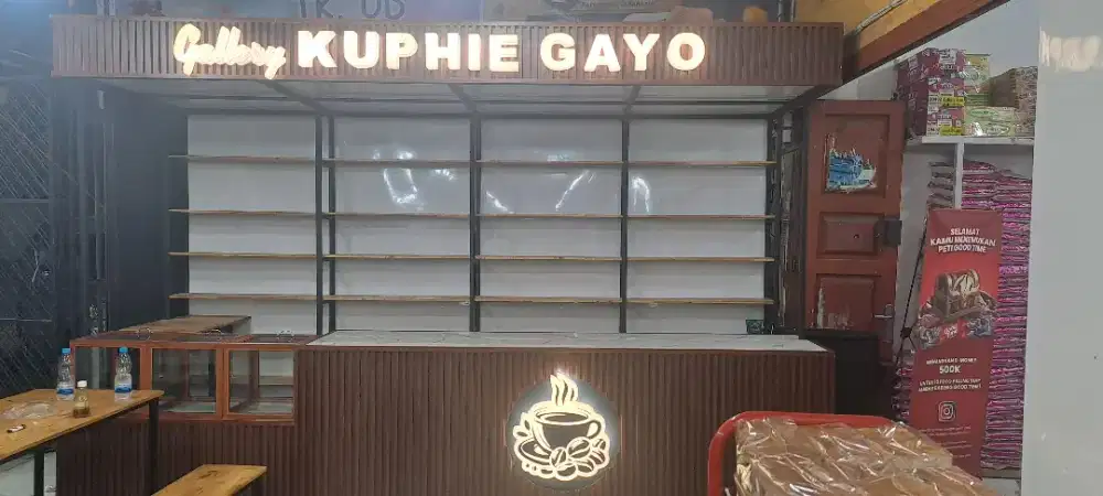 Neon box , huruf timbul aceh dan riau