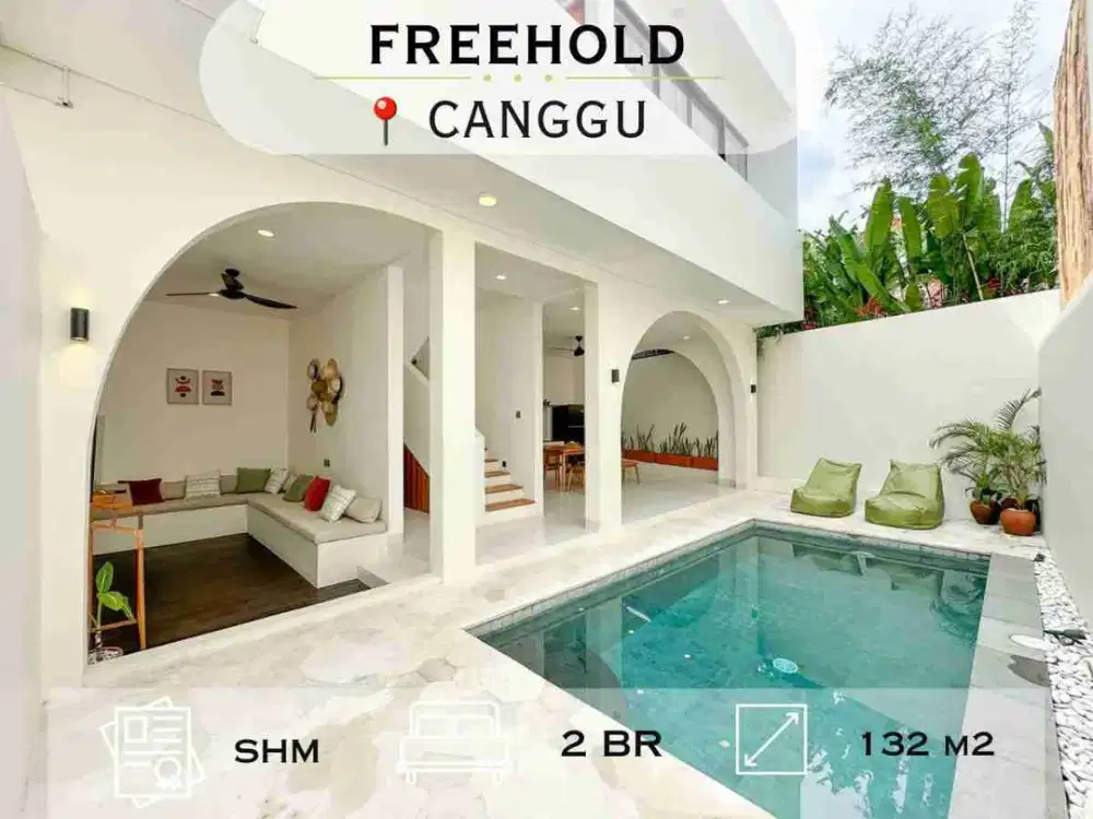 Brand New Modern 2 Bedrooms Villa At Canggu Bali
