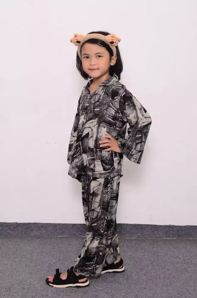 Piyama anak bahan katun rayon viscose premium