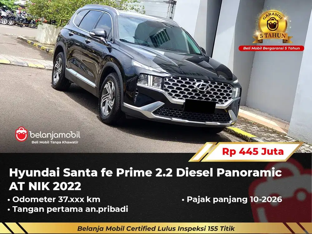 [ GARANSI 5TH ] Hyundai Santafe Santa fe Prime 2.2 Diesel 2022/2023