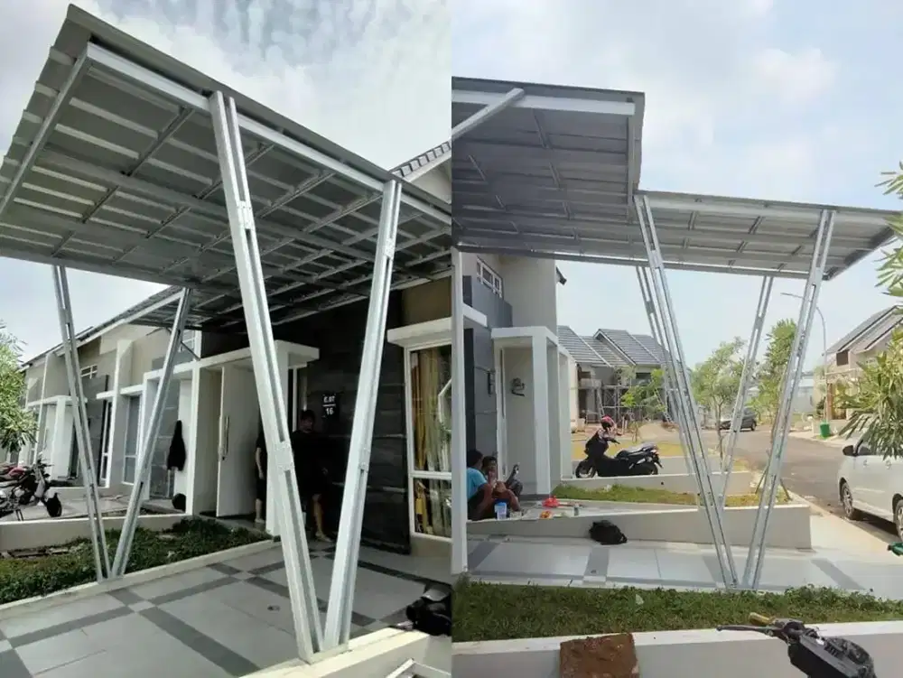 Kanopi variasi baja ringan