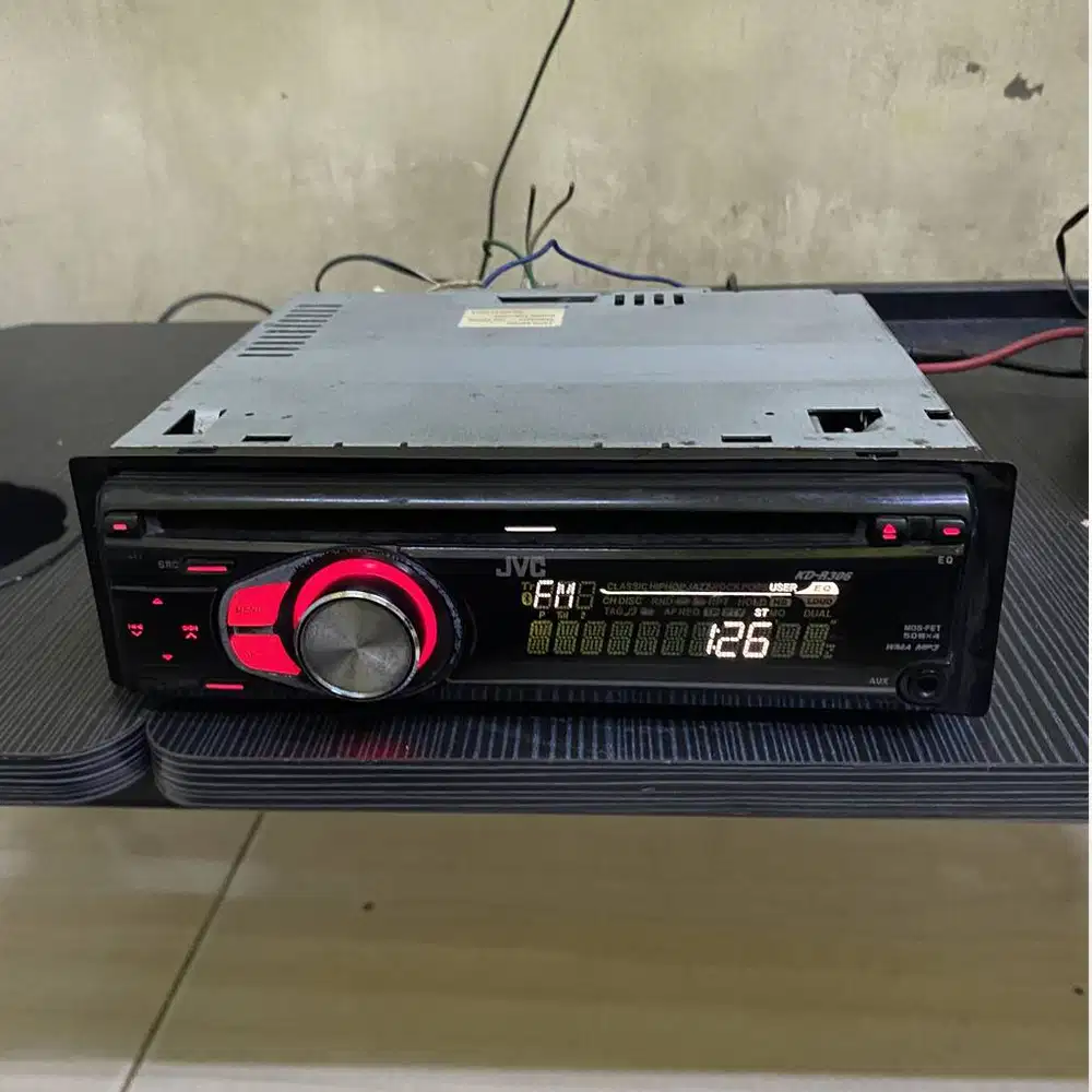 Tape Mobil JVC KD-R306N CD, AUX dan Radio