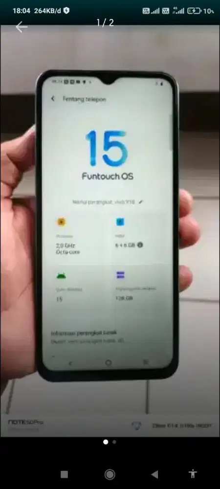 Vivo y18 ram 4. Lemon