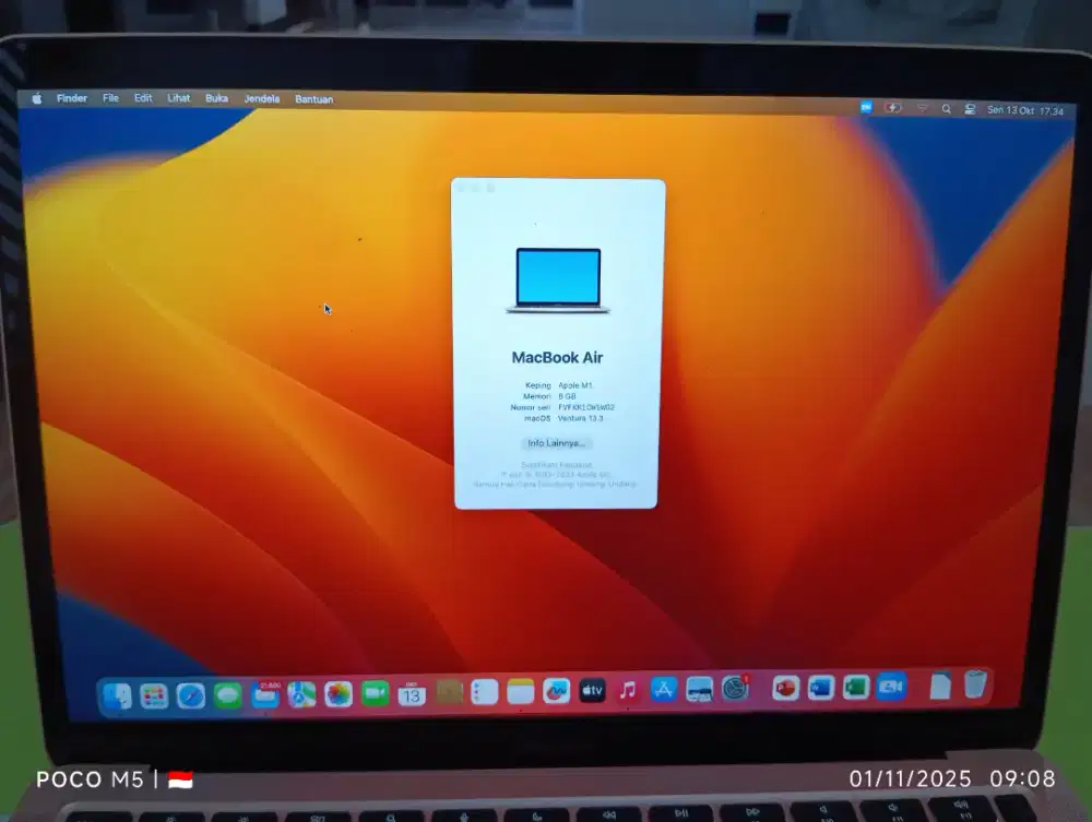 Macbook air M1 siklus rendah