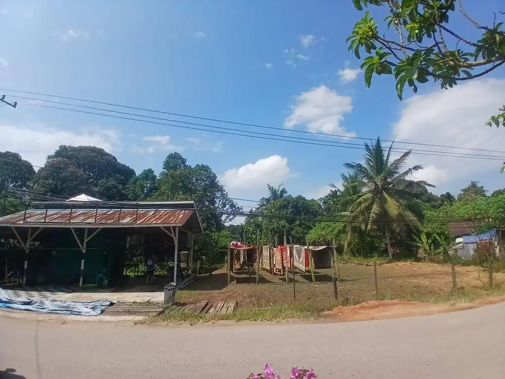 Dijual Tanah pinggir jalan lokasi strategis cocok buat usaha