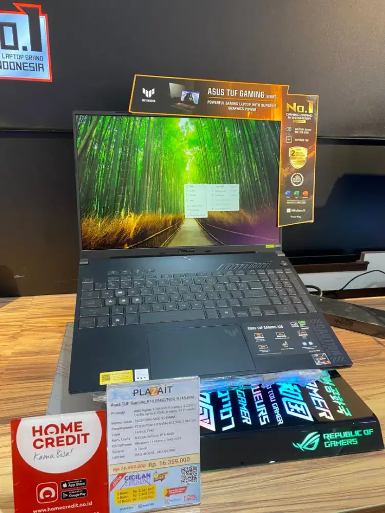 Kredit laptop asus tuf gaming modal ktp