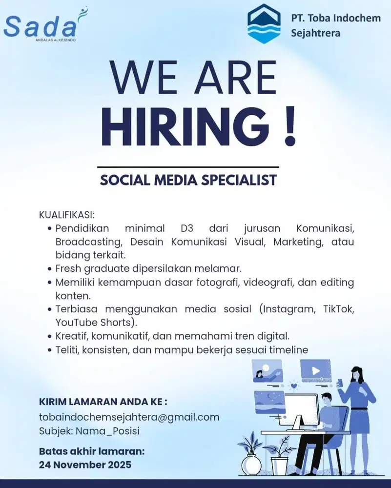 Lowongan Pekerjaan PT Toba Indochem Sejahtera