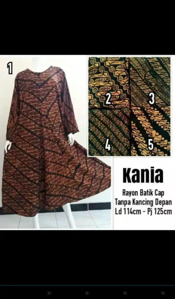 Gamis jumbo batik cap