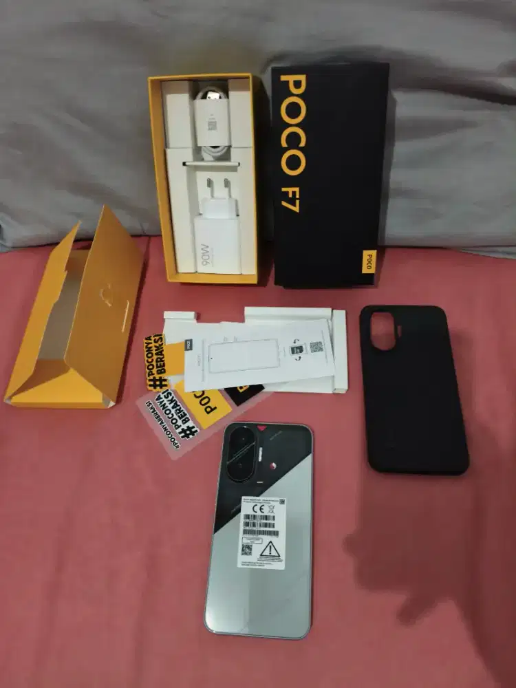 Handphone Poco F7 Silver 99% Like New Fullset (Nego Pertamax)