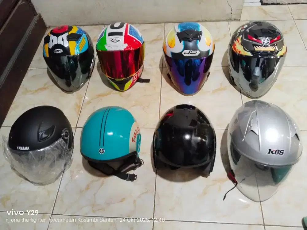 helm baru dan bekas