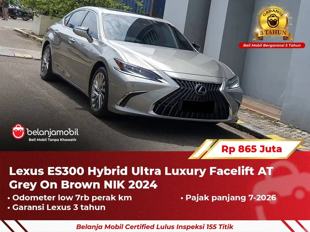 [ GARANSI 5TH ] Lexus ES300 ES 300 Hybrid Ultra Luxury 2024/2025