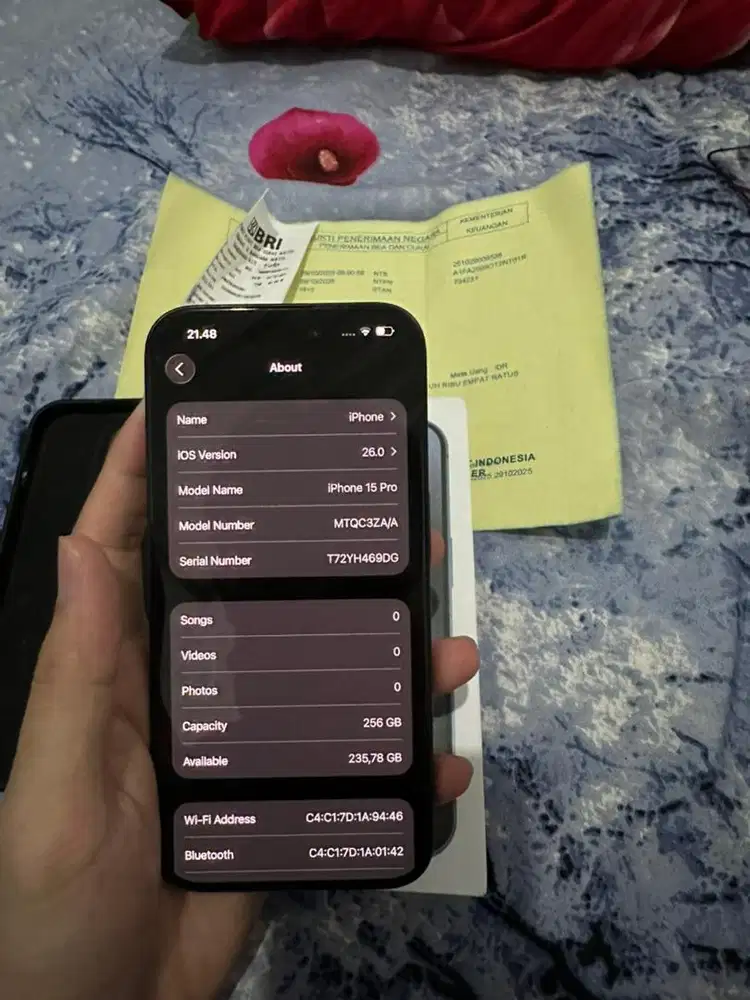 15 pro 256 gb beacukai