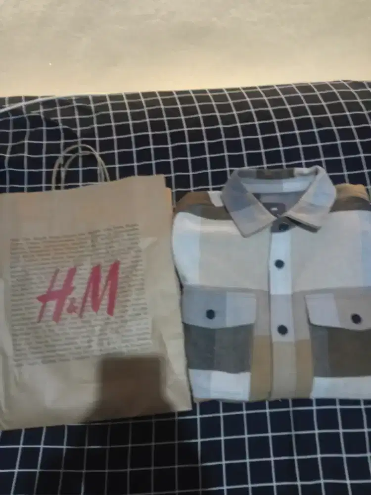 Jaket Kemeja Overshirt h&m