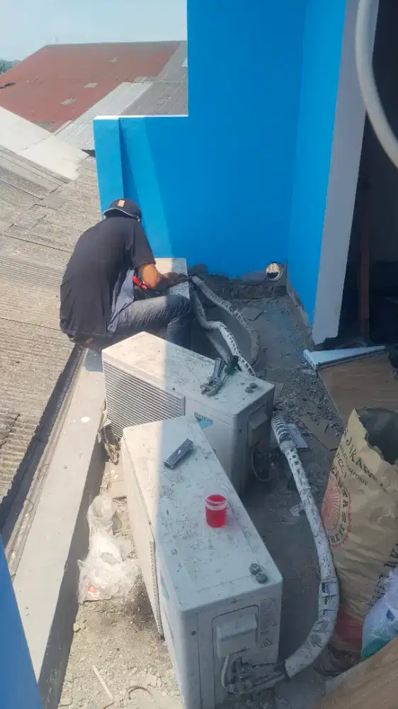 BONGKAR PASANG AC SERVICE AC PERBAIKAN AC VACUM AC TAMBAH FREON AC
