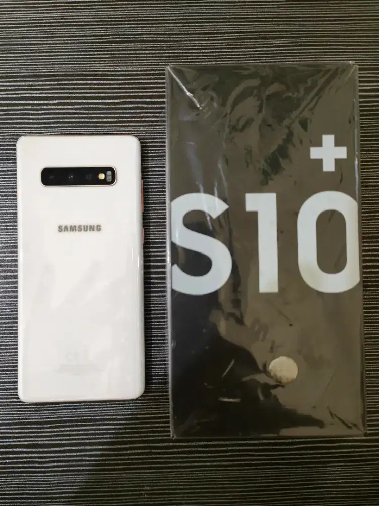 Samsung S10+ 8/512 ceramic white fullset ori mulus like new ex SEIN