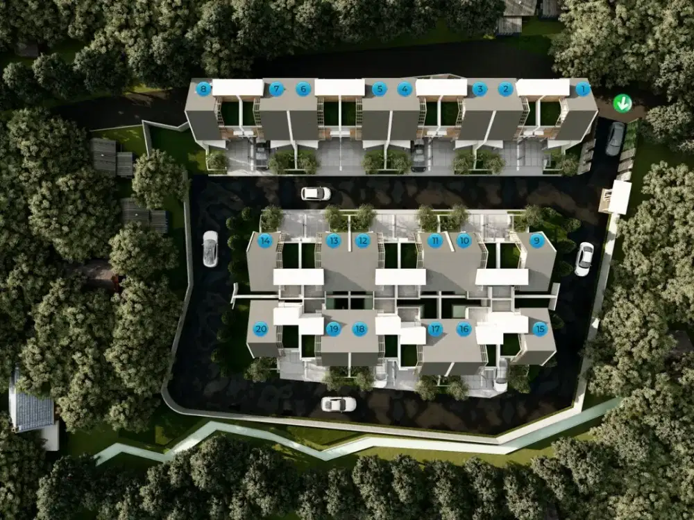 Jual Villa Inden Bangun di Kota Wisata Batu