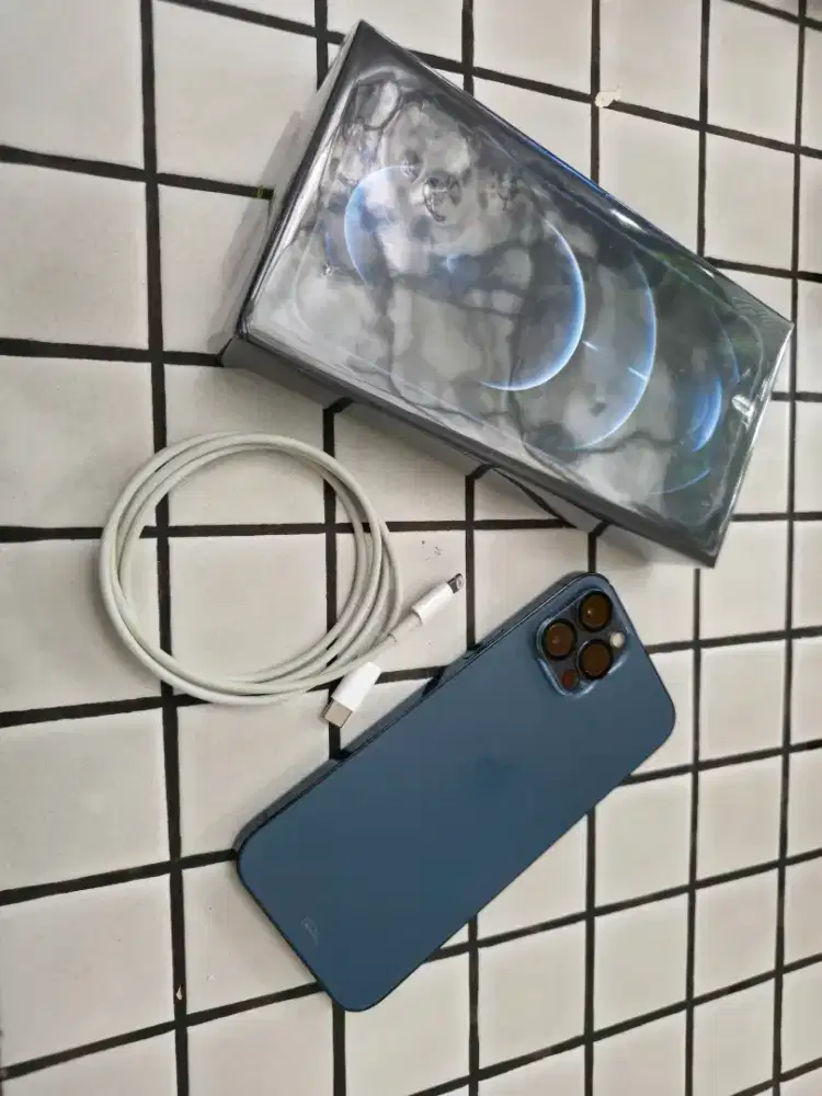 IPHONE 12 PRO MAX PACIFIC BLUE 256GB MINUS FACE ID SAJA EX IBOX