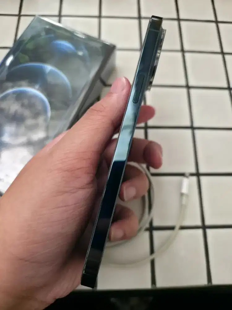 IPHONE 12 PRO MAX PACIFIC BLUE 256GB MINUS FACE ID SAJA EX IBOX