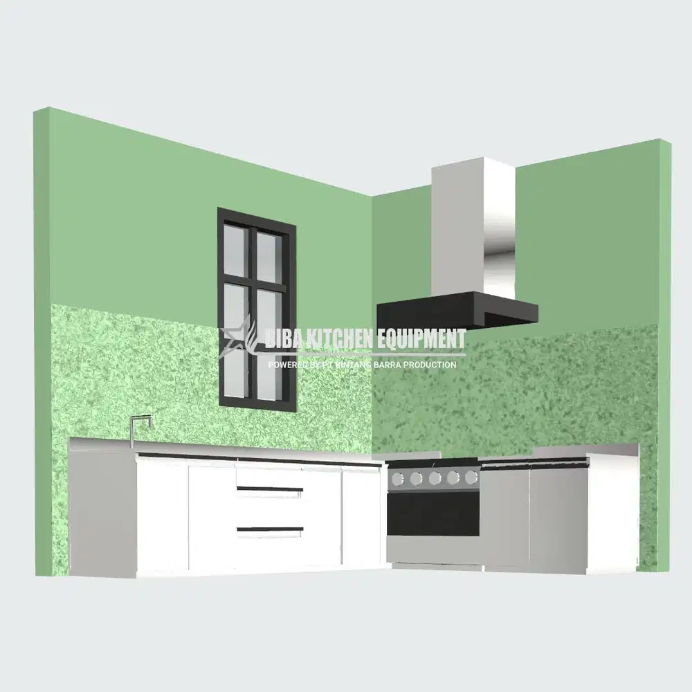 Dapur Custom Bergaransi Stainless Steel SUS 304 201 1MM 1.2MM