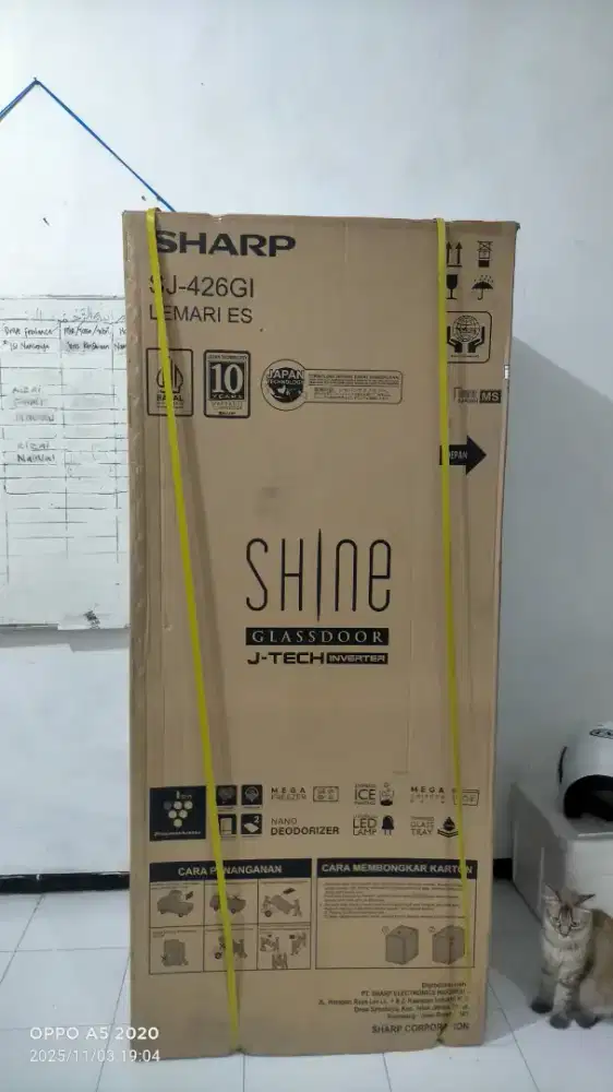 Kulkas Sharp 2 pintu 352 liter BARU