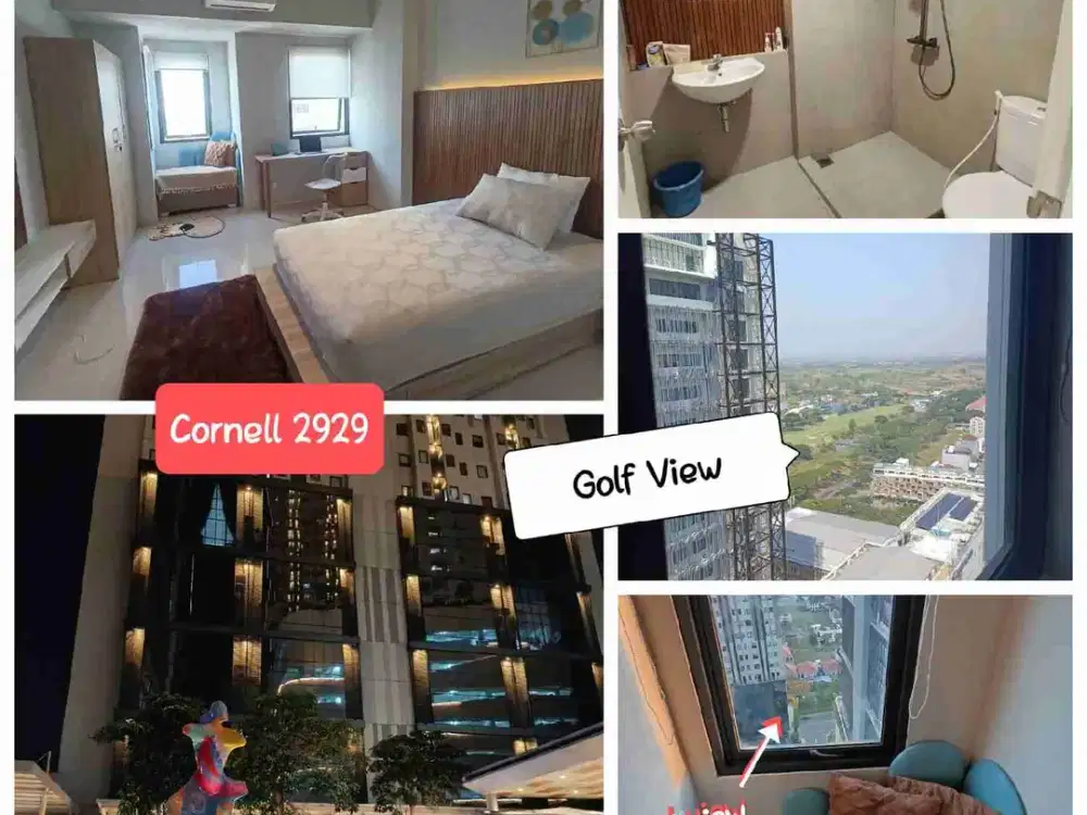 Disewakan BARU GRESS, Apartemen Studio Cornel Furnish dkt Denver