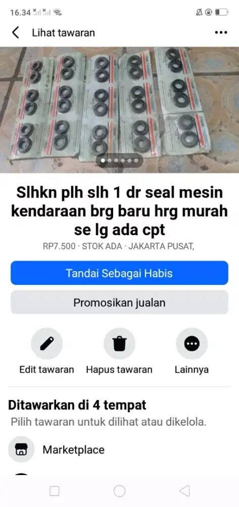 Slhkn plh slh 1 dr seal part kendaraan brg baru hrg murah cpt dpt yah
