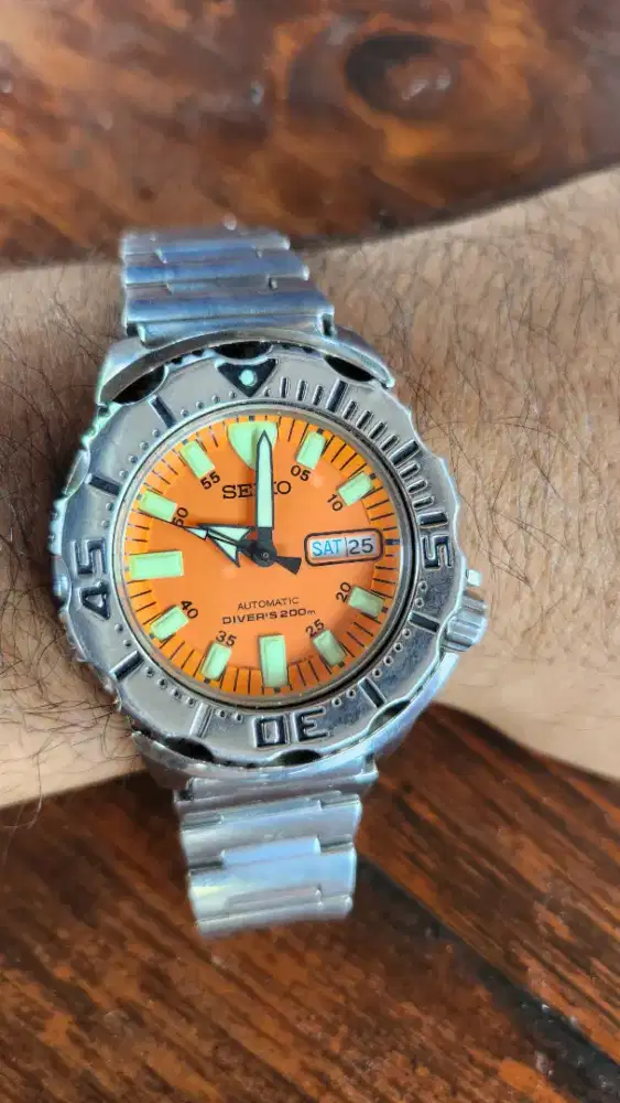 Wts Jam tangan seiko orange monster gen 1