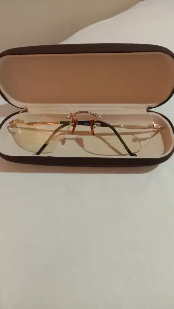 Kacamata vintage St Dupont Frameless.