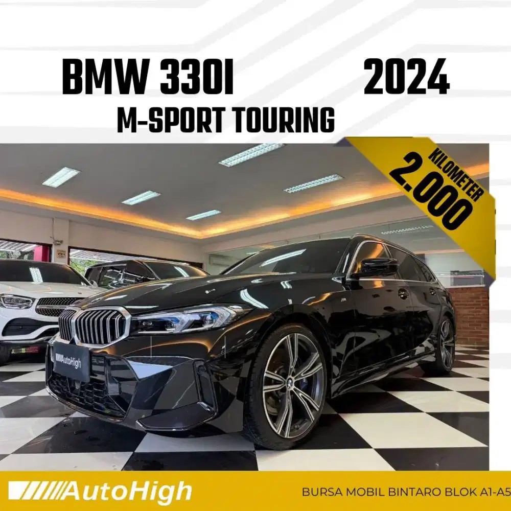 DP10% [Km2.000] 330i M-Sport Touring Wagon 2024 Black #AUTOHIGH