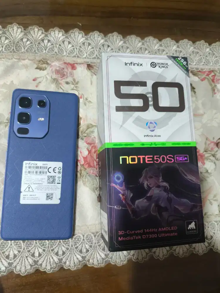 Infinix note 50s 5g 8/256 fullset mulus