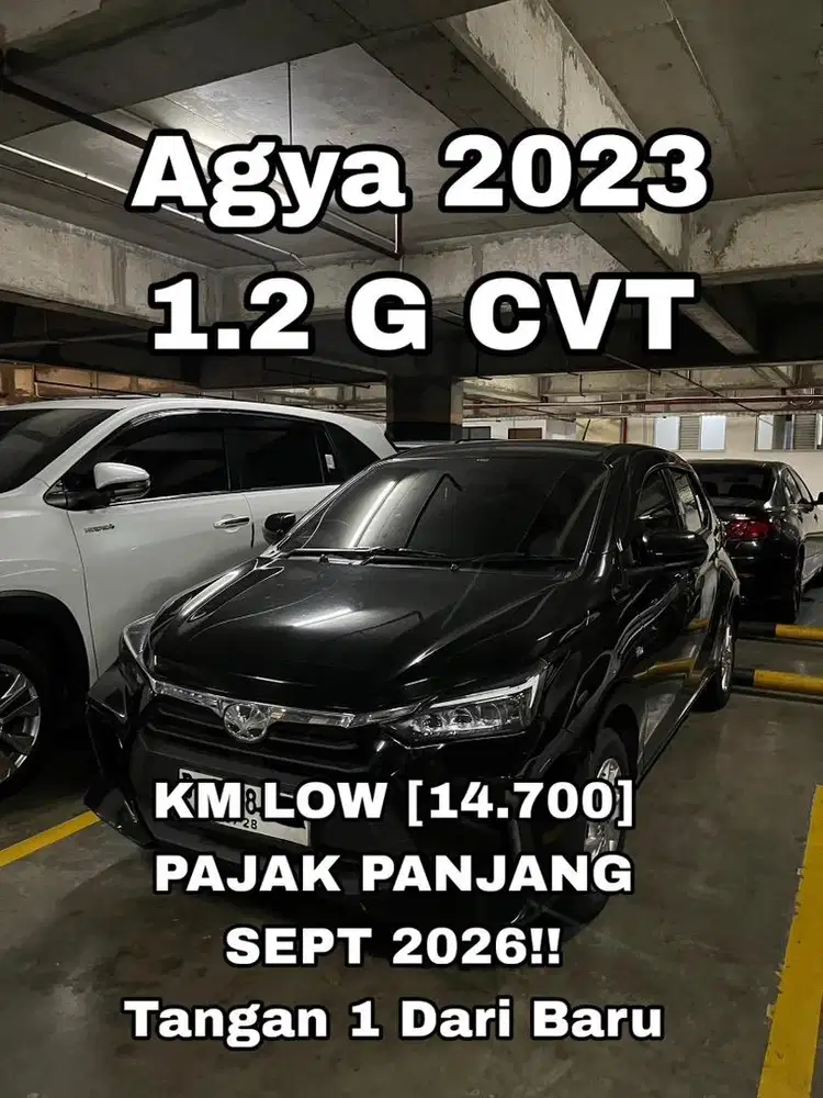 Toyota Agya 1.2 G CVT Murah CASH!!!