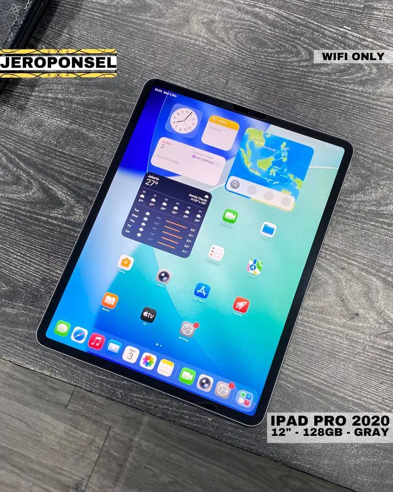 IPAD PRO 2020 12,9 INCH 128GB WIFI BH 87% MULUS MURAH GARANSI