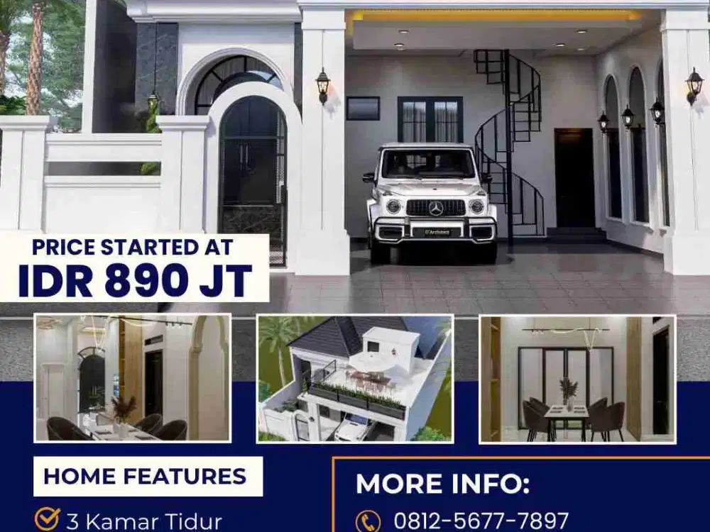 RUMAH CLUSTER MEWAH TANAH LUAS LOKASI STRATEGIS