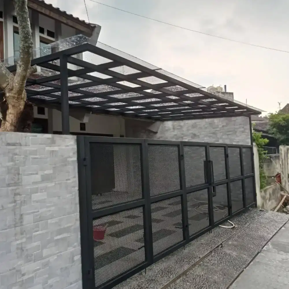 Kanopi kaca & canopy solarflat minimalis #29