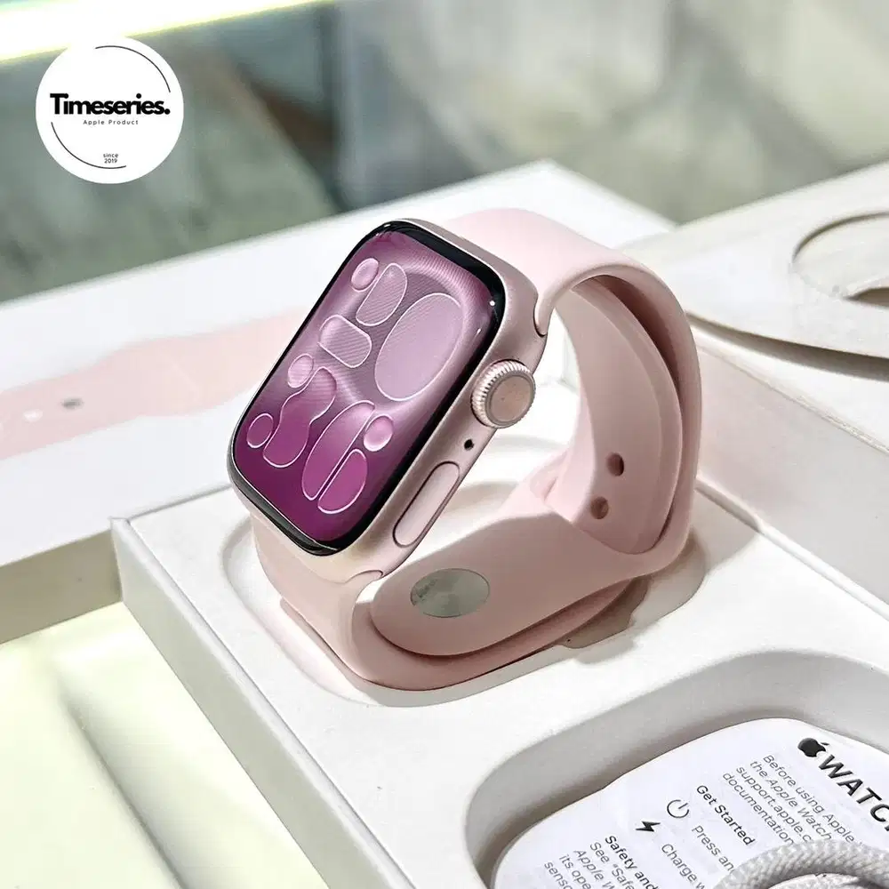 Apple Watch Series 9 41mm BH100% Pink Fullset Ori Mulus Like New