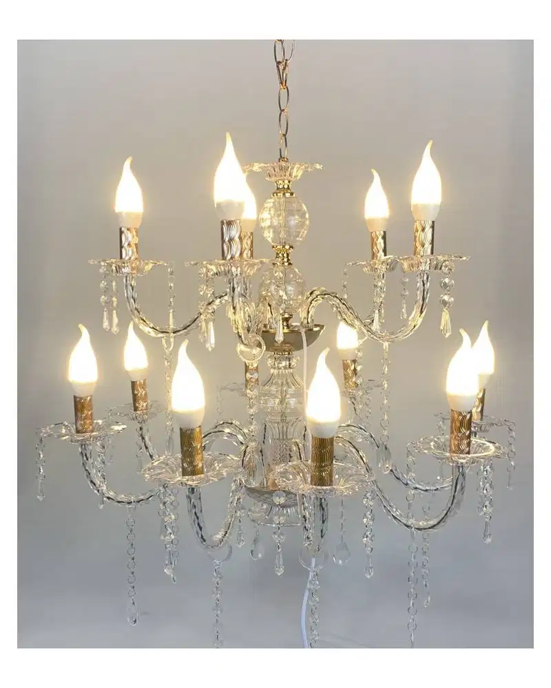 Dijual BORONGAN 7 Lampu Kristal Akrilik / Chandelier