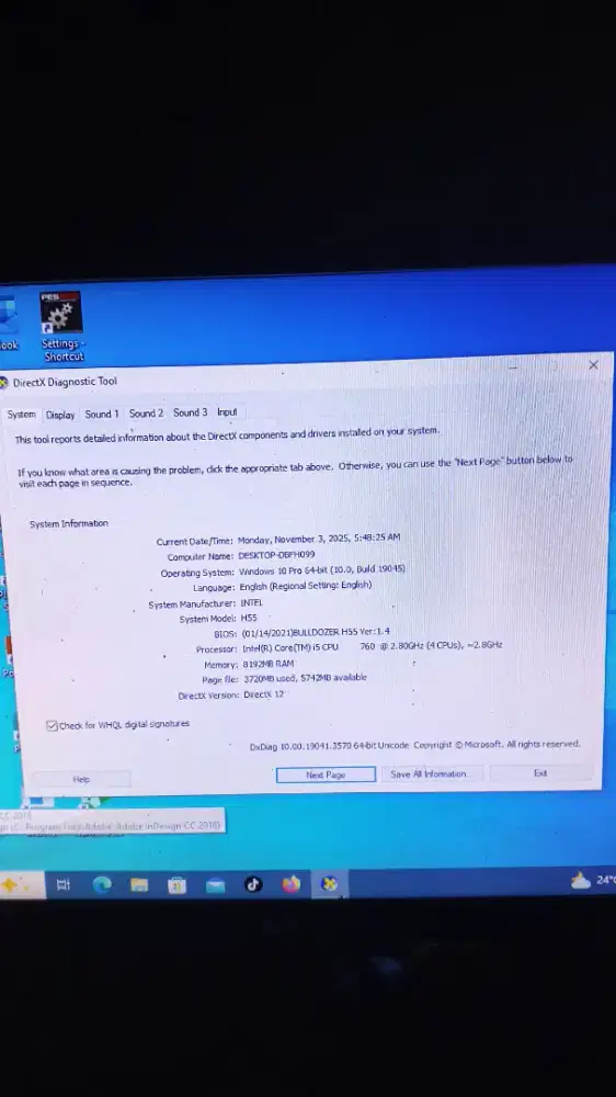 Dijual Cepat Komputer ,  Core i5, RAM 8GB], Kondisi Prima!