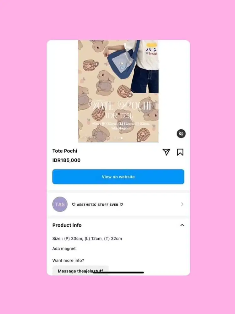 totebag corduroy, theajelastuff punya