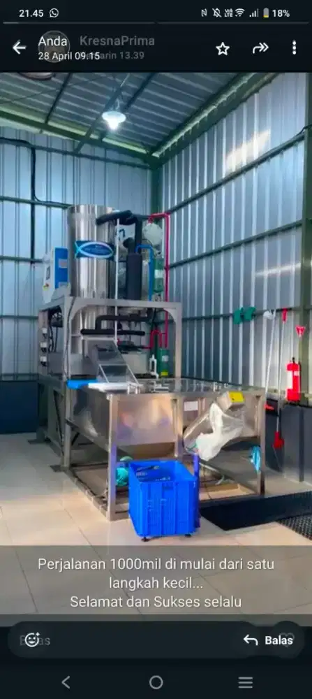 Operator mesin plastik minta belajar