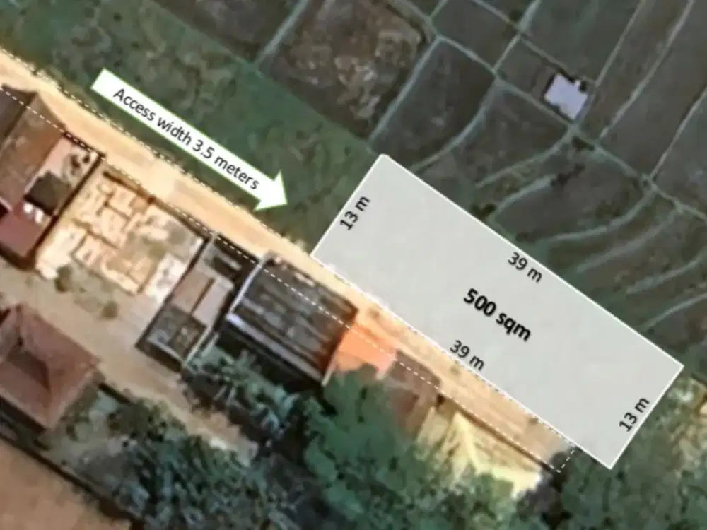 Leasehold - Prime 500 sqm Land in Cemagi